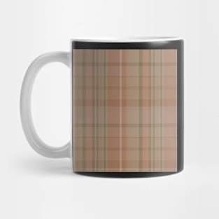 Light Academia Aesthetic Conall 1 Hand Drawn Textured Plaid Pattern Mug